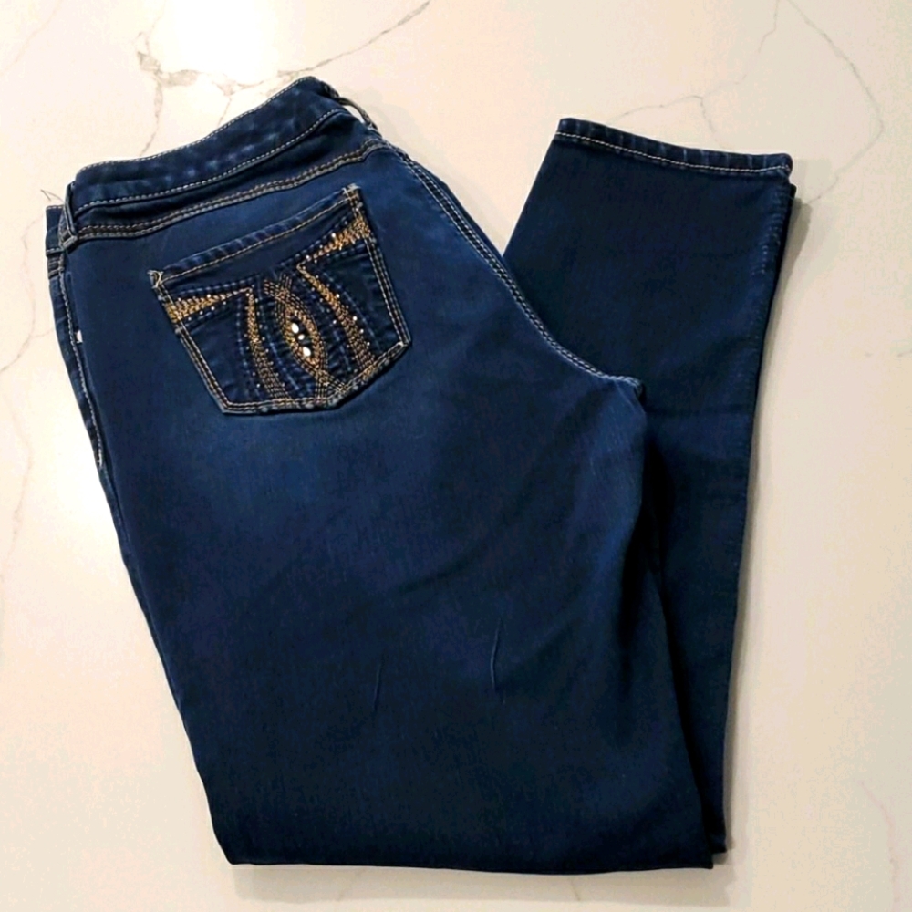 Seven 7 Skinny Dark Denim Jean